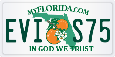 FL license plate EVIS75