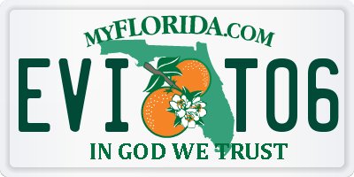 FL license plate EVIT06