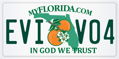 FL license plate EVIV04