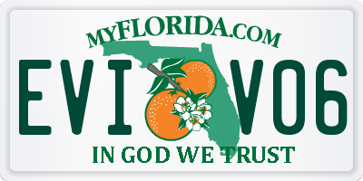 FL license plate EVIV06