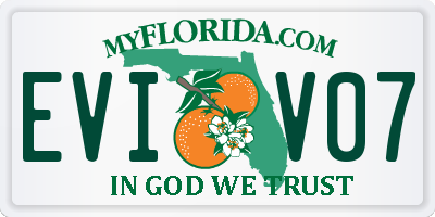 FL license plate EVIV07