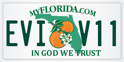 FL license plate EVIV11