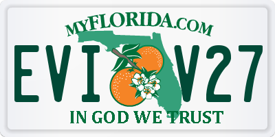 FL license plate EVIV27