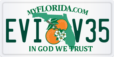 FL license plate EVIV35