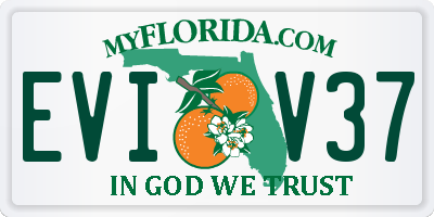 FL license plate EVIV37