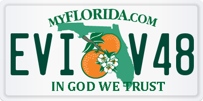 FL license plate EVIV48