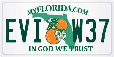 FL license plate EVIW37