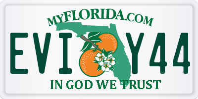 FL license plate EVIY44