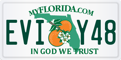 FL license plate EVIY48