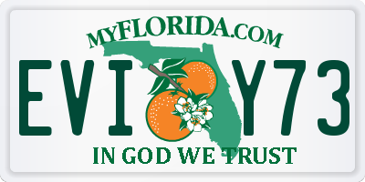 FL license plate EVIY73