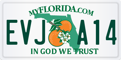 FL license plate EVJA14