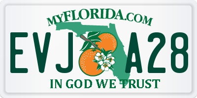 FL license plate EVJA28