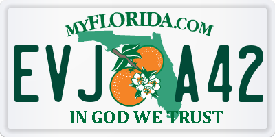 FL license plate EVJA42