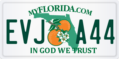 FL license plate EVJA44