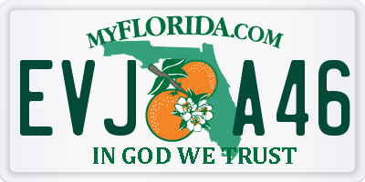 FL license plate EVJA46