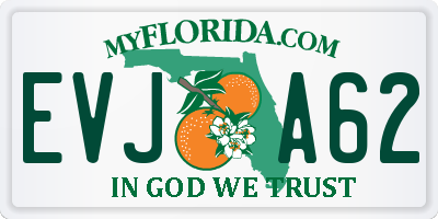 FL license plate EVJA62
