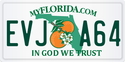 FL license plate EVJA64
