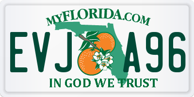FL license plate EVJA96