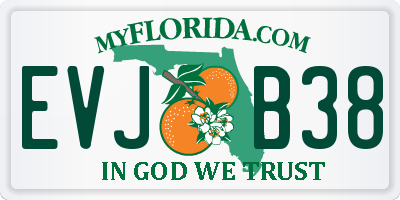 FL license plate EVJB38