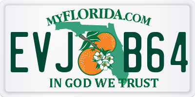 FL license plate EVJB64