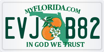 FL license plate EVJB82