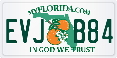 FL license plate EVJB84