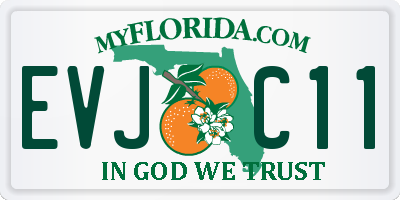 FL license plate EVJC11