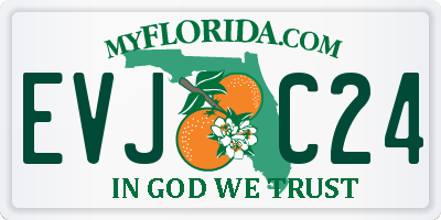 FL license plate EVJC24