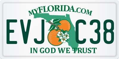 FL license plate EVJC38