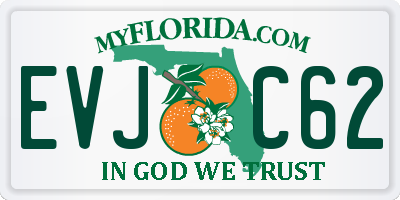 FL license plate EVJC62