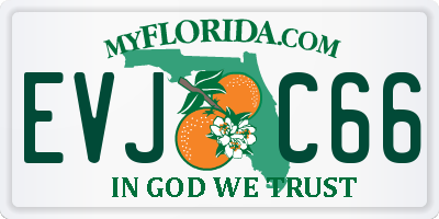 FL license plate EVJC66
