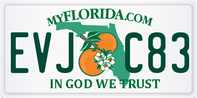 FL license plate EVJC83