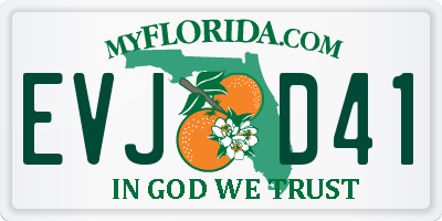 FL license plate EVJD41