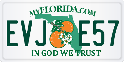 FL license plate EVJE57