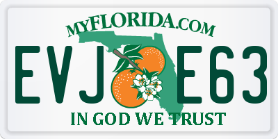 FL license plate EVJE63