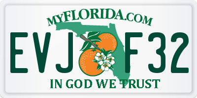 FL license plate EVJF32
