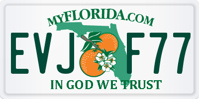 FL license plate EVJF77