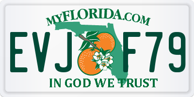 FL license plate EVJF79