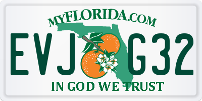 FL license plate EVJG32