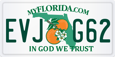 FL license plate EVJG62