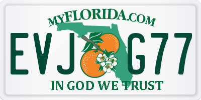 FL license plate EVJG77