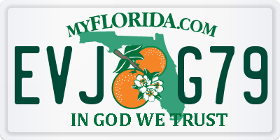 FL license plate EVJG79