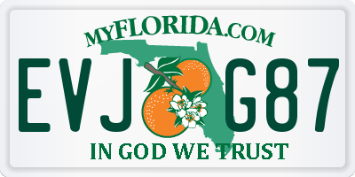 FL license plate EVJG87