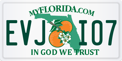 FL license plate EVJI07