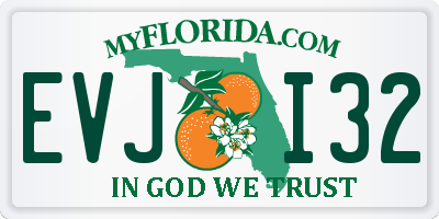FL license plate EVJI32