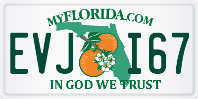 FL license plate EVJI67