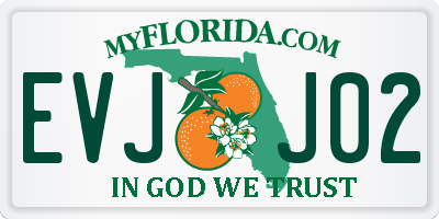 FL license plate EVJJ02