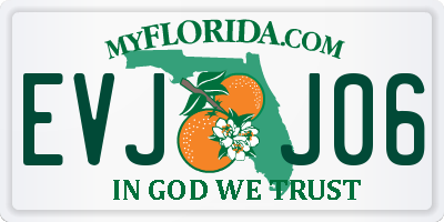 FL license plate EVJJ06