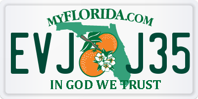 FL license plate EVJJ35