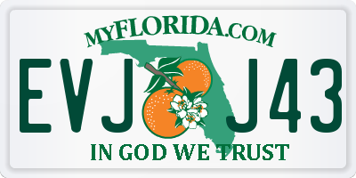 FL license plate EVJJ43